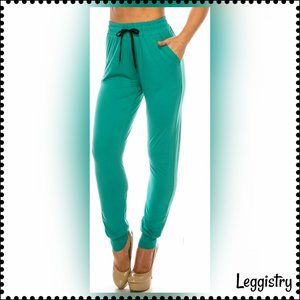 💚Buttery Soft Solid Basic Jogger Jade Green